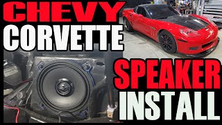 CHEVY CORVETTE C6 SONY REAR SPEAKER INSTALL  - WITH BOSE