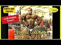 RONNIE COLEMAN 200 Lb Dumbbell Presses CHEST AND TRICEPS 2000 UNBELIEVABLE MOVIE