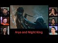 Reactors Reaction To Arya Stark And The Night King Game Of Thrones 8x3