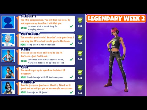 How to Complete All Week 2 Legendary Challenges in Fortnite Season 7 Chapter 2! (165,000 XP)