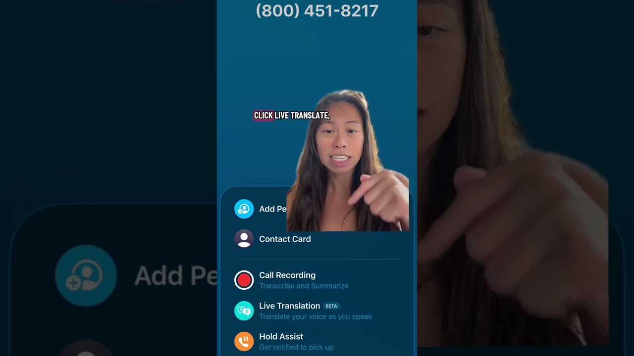 This is an awesome AI iPhone feature that more ppl should know about - live call translation. For ex
