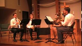 Cal Poly SLO Saxaphone Quartet perform Dubois Quatuor pour Saxophones 140516