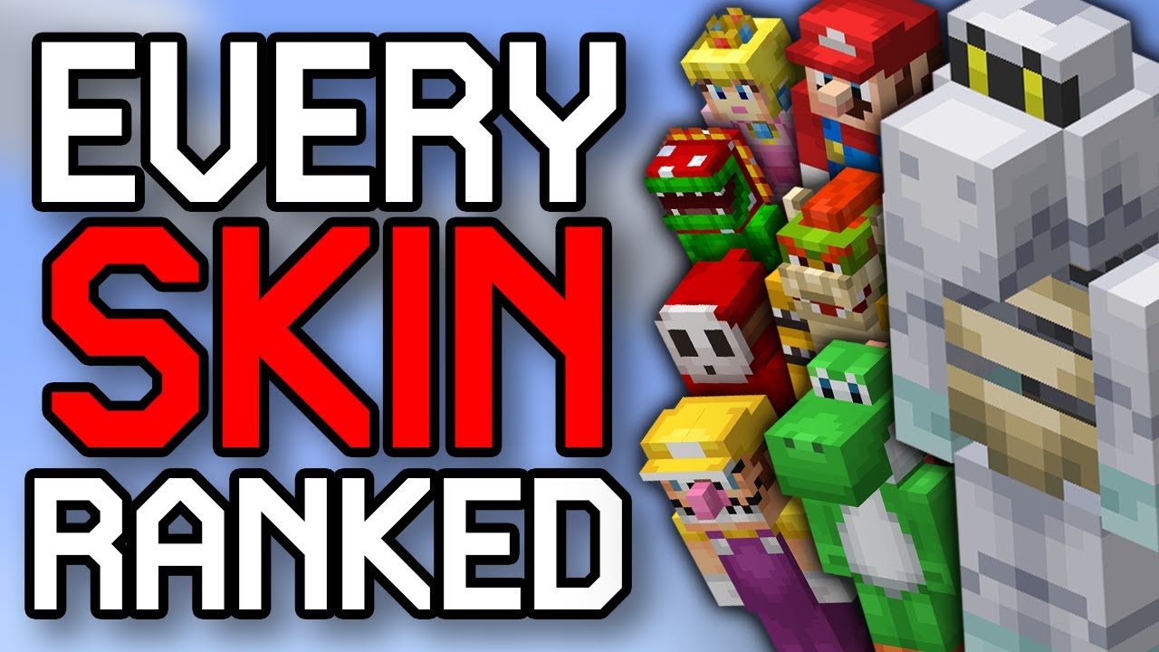 Ranking ALL 40 Minecraft Skins in the Mario Mash-Up Pack