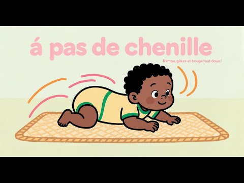 A pas de  chenille |Comptine à gestes pour les tout-petits |Comptine d'afrique