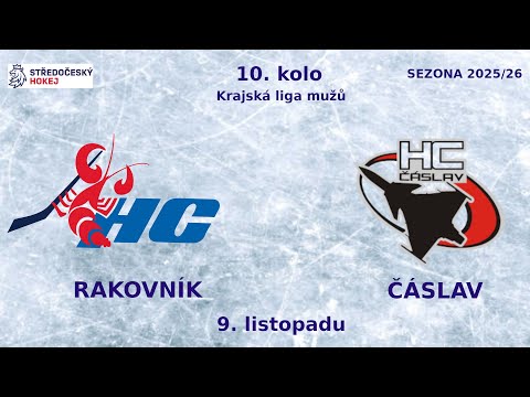 HC Rakovník vs. HC Čáslav 5:2 - 10. kolo KLM  -  9.11.2025 - Zkrácený záznam