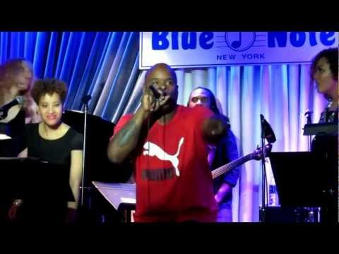 Honey Larochelle and Kenny Muhammad aka The Human Orchestra ripping the stage at Blue Note