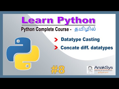 Python Type Datatype Conversion Concatenate Data Types Learn Python In Tamil