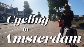 【Cycling in AMSTERDAM】Bos Park | 2021 | with cill out music | vlog