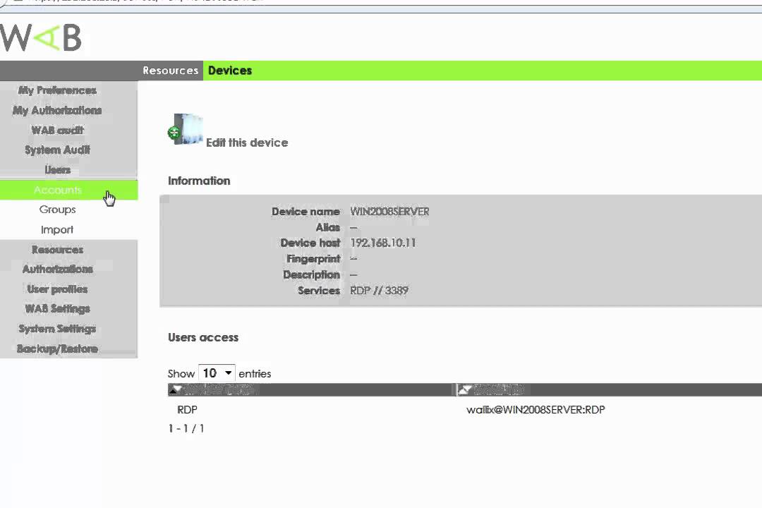 Getting started with Wallix AdminBastion