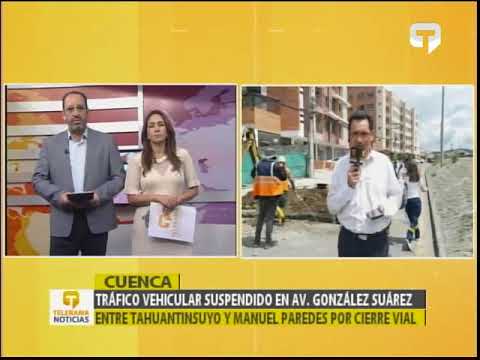 Tráfico vehicular suspendido en av. González Suarez entre Tatuantinsuyo y Manuel Paredes por cierre vial