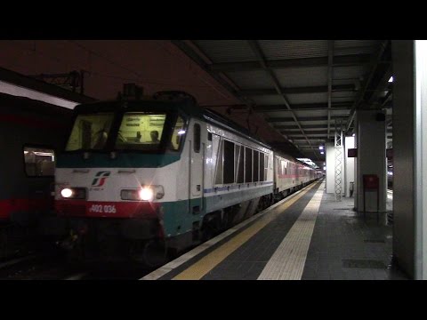 E402.036 in partenza con l' EN 234 "Allegro Tosca" Roma Termini - Wien Hbf/München