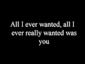 All I Ever Wanted Lyrics By Chuck Wicks