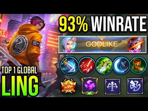 93% WINRATE !! LING PERFECT ROTATION [ Top 1 Global Ling ] LING BEST BUILD 2020 - Mobile Legends