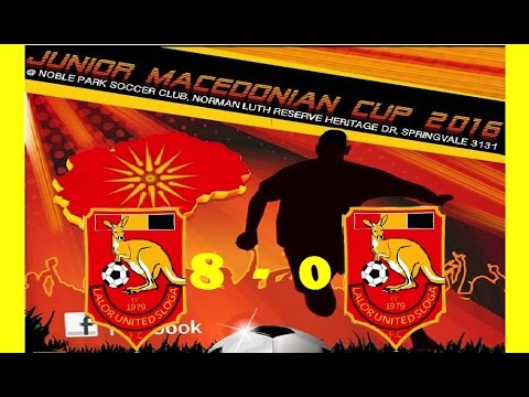 "Macedonian Soccer Cup 2016" (U12) - Lalor United SC (A) vs Lalor United SC (B)  8 : 0