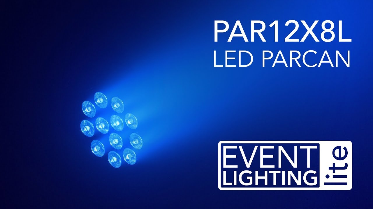 Event Lighting PAR12X8L PRO PAR 12 X 8W RGBW WITH IR REMOTE