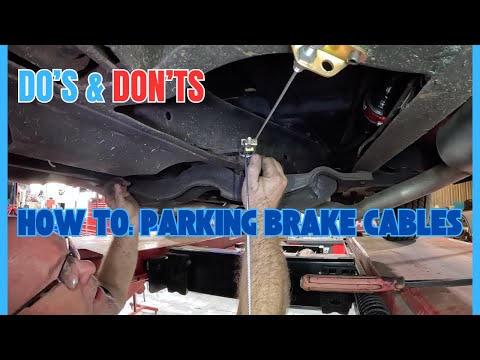 Installing Universal Parking Brake Cables. C10 Project 105 60-66, 62
