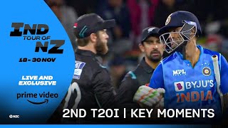 NZ v IND 2nd T20I on Prime Video India: Key Moments