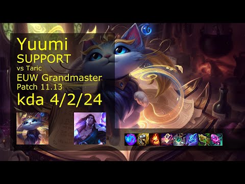 Yuumi Support & Ezreal vs Taric & Varus - EUW Grandmaster 4/2/24 Patch 11.13 Gameplay