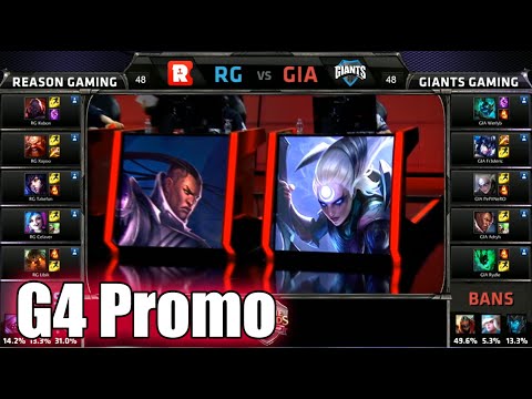 GIANTS vs Reason Gaming | Game 4 S5 EU LCS Summer 2015 Promotion Tournament | RG vs GIA G4