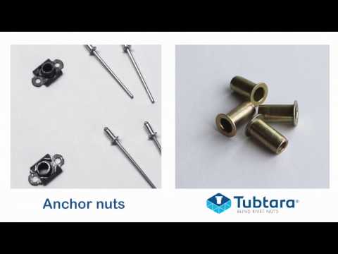 Tubtara blind rivet nut vs anchor nut