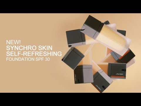 „Shiseido Synchro Skin“ gaivinantis skystas makiažo pagrindas be aliejaus, 450 Copper SPF 30, 30 ml video