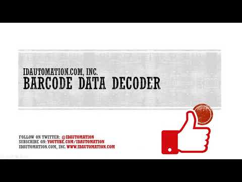 Barcode Data Decoder Verifier