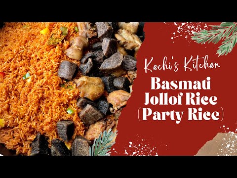 Best NIgerian Party Basmati Jollof Rice! | Easy Jollof Rice Recipe for Party | Nkechi Ajaeroh