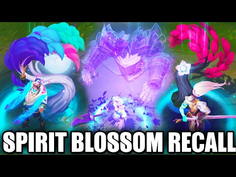 All Spirit Blossom Skins Recall Animations (League of Legends)