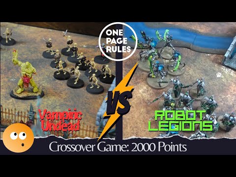 One Pages Rules Halloween Crossover! Robot Legions vs. Vampiric Undead