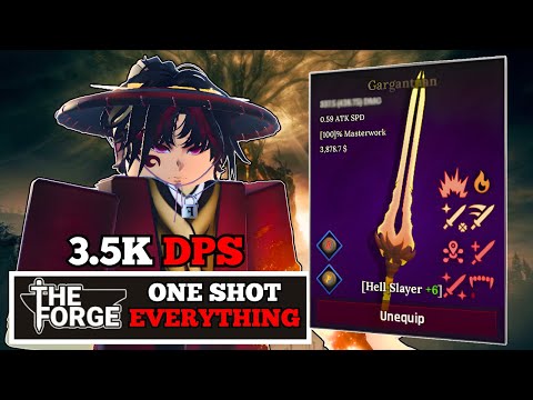 I Crafted the GARGANTUAN HELL SLAYER (3500 DAMAGE) In The FORGE!