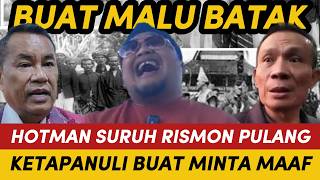 Download lagu SHAME ON YOU! HOTMAN ORDERED RISMON TO RETURN TO TAPANULI, TO APOLOGIZE TO THE BATAK ANCESTORS! mp3