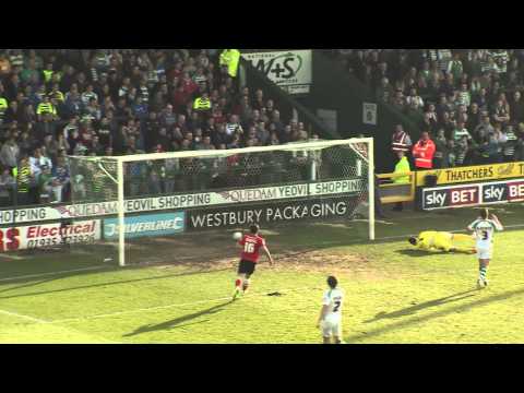 Liam Lawrence debut goal for Barnsley against Yeovil