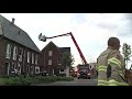 Zonnepanelen vliegen in brand op dak van woning in Nijkerk