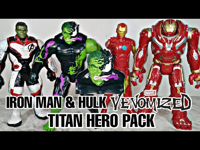 Vídeo relacionado con Hasbro Marvel Avengers Titan Hero Series, Venomized Capitán América y Hulk, Set con 2 Figuras de Acción, Accesorios Venom, Batallas Superhéroes y Villanos, Regalos para Niños de 4 Años o Más