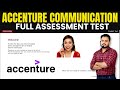 Accenture Communication FULL Assessment Test Accenturerecruitment2023 Accentureoffcampus