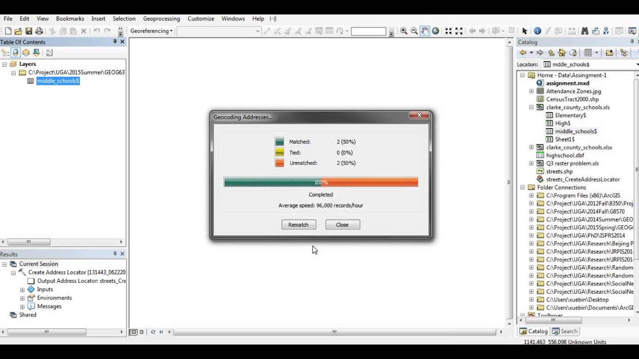 Rematch Addresses in Geocoding