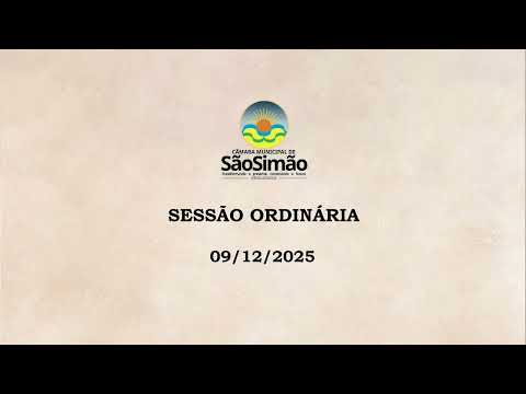 SESSÃO ORDINÁRIA  - 09/12/2025 - 1ª parte