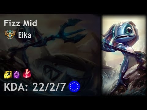 Fizz Mid vs Taliyah - Eika - EUW Challenger Patch 7.24