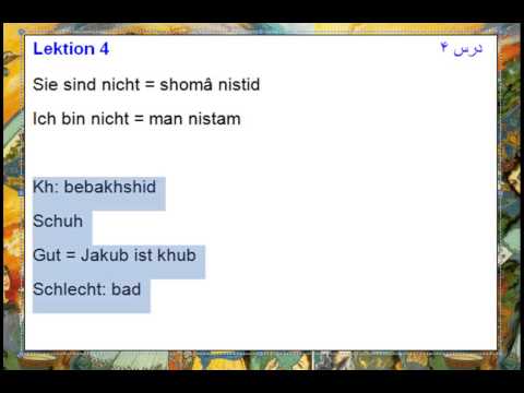 Learn Persian, Lesson 4