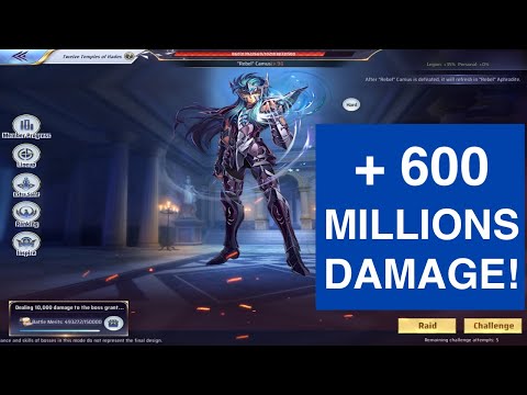 12 TEMPLES HADES - ♒️ AQUARIUS CAMUS ♒️ - ALMOST 600 MILLIONS INSANE DAMAGE! 😱😱 - SSA KOTZ