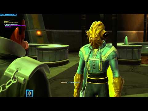 The Old Republic: Guss Tuno shows his lightsaber