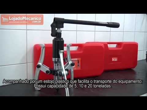 Sacador Hidráulico de Polia com Acionamento a Distância 5 Toneladas - Video