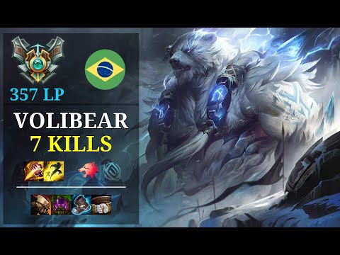 Volibear Jungle vs Lillia - 7 kills - Pru Pru BR Grandmaster (357 LP) Patch 11.4