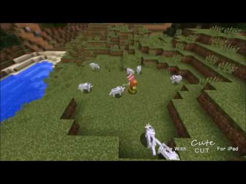 Pinksheep VS Greensheep minecraft