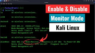 How to Enable and Disable Monitor Mode in Kali Linux 2024