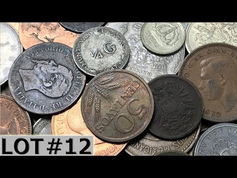 GREAT SILVER & OLD WORLD FINDS Hunting a Half Pound of Foreign Coins - Lot #12