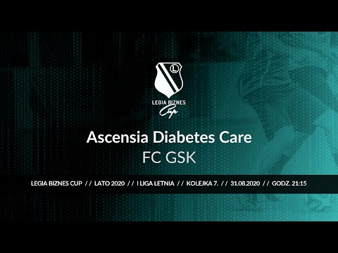 Skrót spotkania Ascensia Diabetes Care - FC GSK ( Legia Biznes Cup Lato 2020 )