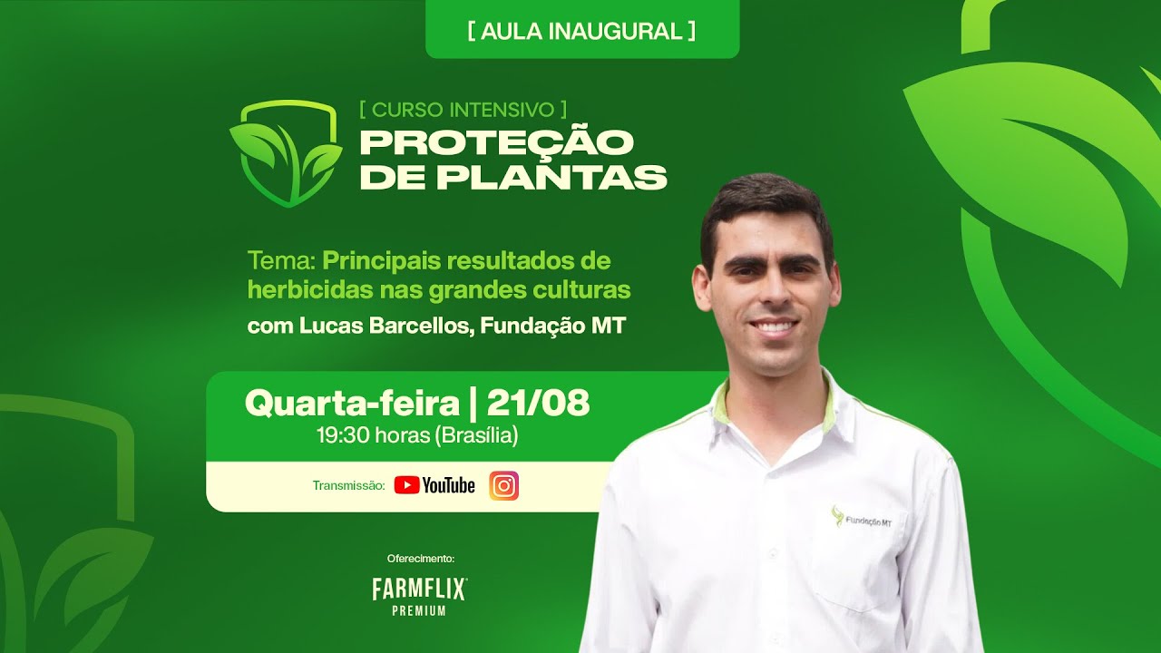 AULA INAUGURAL - RESULTADOS COM USO DE HERBICIDAS NA ÚLTIMA SAFRA