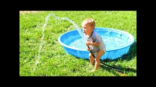 Funniest Fails of Kids and Babies who love Playing with Water
