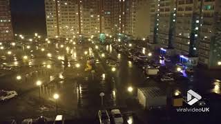 Thunder sets off multiple car alarms || Viral Video UK